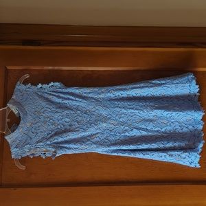 Francesca blue lace dress sz S